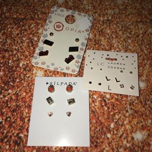 Lot of 11 pairs of earrings. New